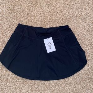 Zyia Grand Slam Tennis Skirt Large in Black